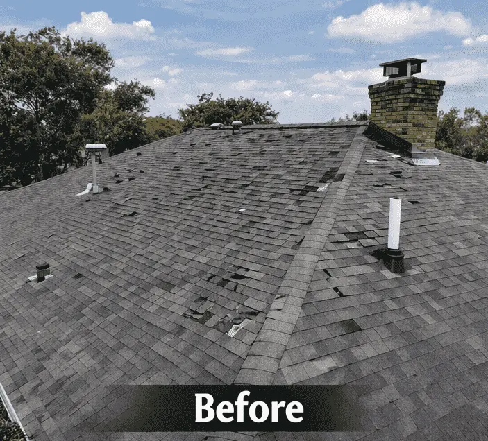 Metal Roof Installation Before 