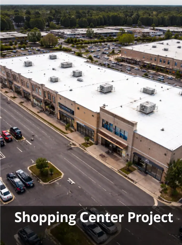 Shopping Centre TPO Roofing Project